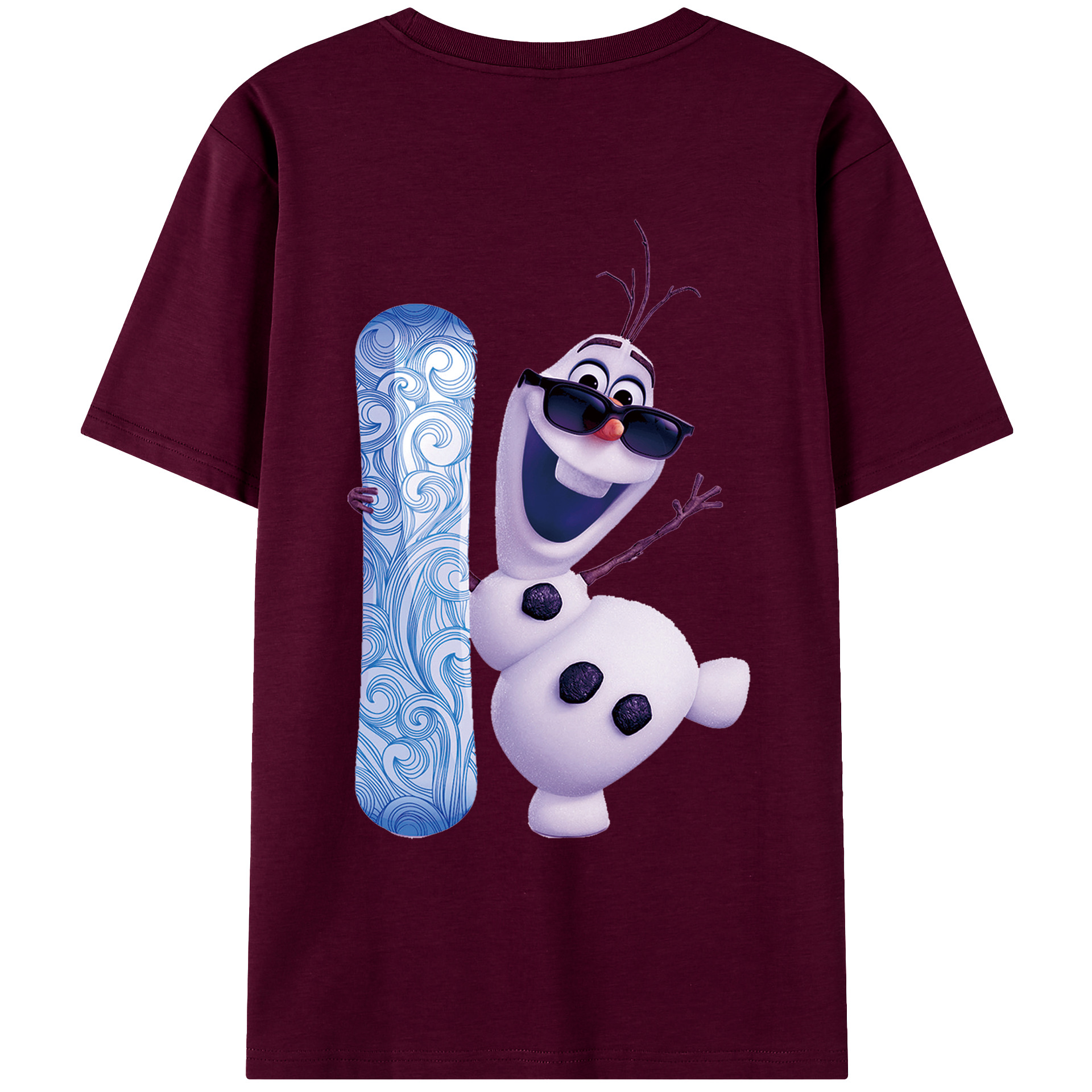 （画像用） アナと雪の女王 アンナ エルサ Frozen Anna Elsa レディース半袖Tシャツ(バックプリント)